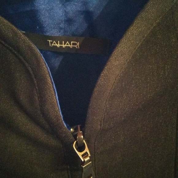 Tahari Jacket Charcoal Tailored 6 - Picture 4 of 15